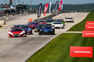 #93 Acura NSX GT3 of Taylor Hagler and Dakota Dickerson, Racers Edge Motorsports, Fanatec GT World Challenge America powered by AWS, Pro-Am, SRO America, Road America, Elkhart Lake, WI, Aug 2021. | Sarah Weeks/SRO             
