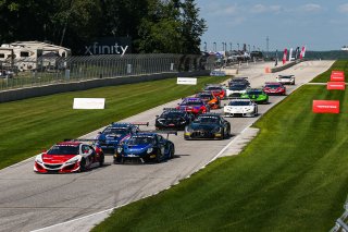 #93 Acura NSX GT3 of Taylor Hagler and Dakota Dickerson, Racers Edge Motorsports, Fanatec GT World Challenge America powered by AWS, Pro-Am, SRO America, Road America, Elkhart Lake, WI, Aug 2021. | Sarah Weeks/SRO             