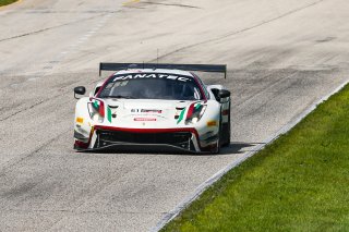 #61 Ferrari 488 GT3 of Jean-Claude Saada and Conrad Grunewald, AF Corse, Fanatec GT World Challenge America powered by AWS, Am, SRO America, Road America, Elkhart Lake, Aug 2021.
 | Sarah Weeks/SRO             