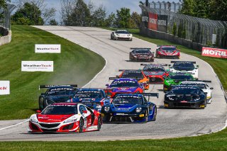 #93 Acura NSX GT3 of Taylor Hagler and Dakota Dickerson, Racers Edge Motorsports, Fanatec GT World Challenge America powered by AWS, Pro-Am, SRO America, Road America, Elkhart Lake, WI, Aug 2021. | SRO Motorsports Group