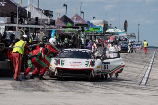 #61 Ferrari 488 GT3 of Jean-Claude Saada and Conrad Grunewald, AF Corse, Fanatec GT World Challenge America powered by AWS, Am, SRO America, Road America, Elkhart Lake, Aug 2021.
 | SRO Motorsports Group