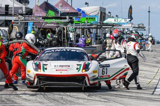 #61 Ferrari 488 GT3 of Jean-Claude Saada and Conrad Grunewald, AF Corse, Fanatec GT World Challenge America powered by AWS, Am, SRO America, Road America, Elkhart Lake, Aug 2021.
 | SRO Motorsports Group