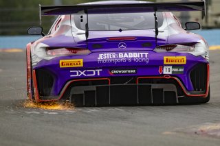 #19 Mercedes-AMG GT3 of Erin Vogel and Michael Cooper, DXDT Racing, GTWCA Pro-Am, SRO America, Watkins Glen International Raceway, Watkins Glen, NY, September 2021. | Brian Cleary/SRO
