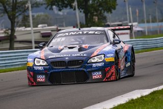 #96 BMW F13 M6 GT3 of Michael Dinan and Robby Foley, Turner Motorsport, Fanatec GT World Challenge America powered by AWS, Pro, SRO America, Watkins Glen International Raceway, Watkins Glen, NY, September 2021. | Brian Cleary/SRO