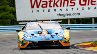 #88 Lamborghini Huracan GT3 of Jason Harward and Madison Snow, Zelus Racing, Fanatec GT World Challenge America powered by AWS, Pro-Am, SRO America, Watkins Glen International raceway, Watkins Glen, NY, September 2021.
 | Matt Moore/SRO