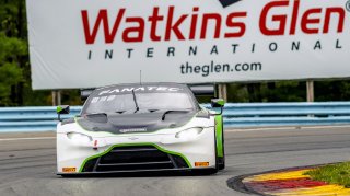 #12 Aston Martin Vantage AMR GT3 of Drew Staveley and Frank Gannett, Ian Lacy Racing, Fanatec GT World Challenge America powered by AWS, Pro-Am, SRO America, Watkins Glen International Raceway, Watkins Glen, NY, September 2021. | Matt Moore/SRO