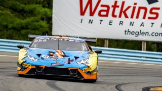 #88 Lamborghini Huracan GT3 of Jason Harward and Madison Snow, Zelus Racing, Fanatec GT World Challenge America powered by AWS, Pro-Am, SRO America, Watkins Glen International raceway, Watkins Glen, NY, September 2021.
 | Matt Moore/SRO