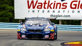 #96 BMW F13 M6 GT3 of Michael Dinan and Robby Foley, Turner Motorsport, Fanatec GT World Challenge America powered by AWS, Pro, SRO America, Watkins Glen International Raceway, Watkins Glen, NY, September 2021. | Matt Moore/SRO