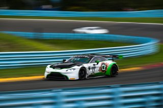 #12 Aston Martin Vantage AMR GT3 of Drew Staveley and Frank Gannett, Ian Lacy Racing, Fanatec GT World Challenge America powered by AWS, Pro-Am, SRO America, Watkins Glen International Raceway, Watkins Glen, NY, September 2021. | Fabian Lagunas/SRO