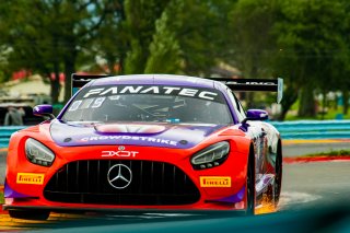 #19 Mercedes-AMG GT3 of Erin Vogel and Michael Cooper, DXDT Racing, GTWCA Pro-Am, SRO America, Watkins Glen International Raceway, Watkins Glen, NY, September 2021. | SRO Motorsports Group