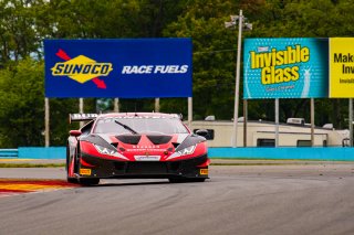 #91 Lamborghini Huracan GT3 of Jeff Burton and Vesko Kozarov, Rearden Racing, GTWCA, Pro-Am, Watkins Glen International Raceway, Watkins Glen, NY, September 2021. | SRO Motorsports Group