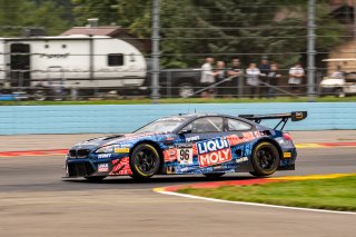 #96 BMW F13 M6 GT3 of Michael Dinan and Robby Foley, Turner Motorsport, Fanatec GT World Challenge America powered by AWS, Pro, SRO America, Watkins Glen International Raceway, Watkins Glen, NY, September 2021. | SRO Motorsports Group