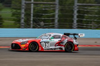 #63 Mercedes-AMG GT3 of David Askew and Ryan Dalziel, DXDT Racing, Fanatec GT World Challenge America powered by AWS, Pro-Am, SRO America, Watkins Glen International raceway, Watkins Glen, NY, September 2021.
 | SRO Motorsports Group