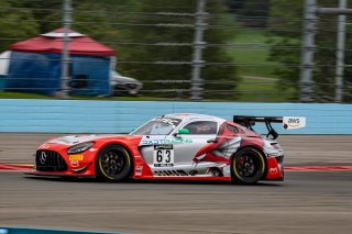 #63 Mercedes-AMG GT3 of David Askew and Ryan Dalziel, DXDT Racing, Fanatec GT World Challenge America powered by AWS, Pro-Am, SRO America, Watkins Glen International raceway, Watkins Glen, NY, September 2021.
 | SRO Motorsports Group