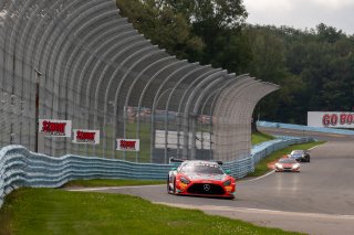 #63 Mercedes-AMG GT3 of David Askew and Ryan Dalziel, DXDT Racing, Fanatec GT World Challenge America powered by AWS, Pro-Am, SRO America, Watkins Glen International raceway, Watkins Glen, NY, September 2021.
 | SRO Motorsports Group