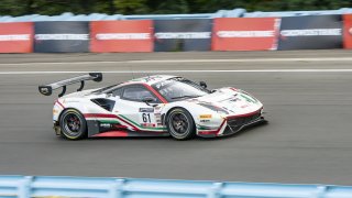 #61 Ferrari 488 GT3 of Jean-Claude Saada and Conrad Grunewald, AF Corse, Fanatec GT World Challenge America powered by AWS, Am, SRO America, Watkins Glen International raceway, Watkins Glen, NY, September 2021.
 | SRO Motorsports Group
