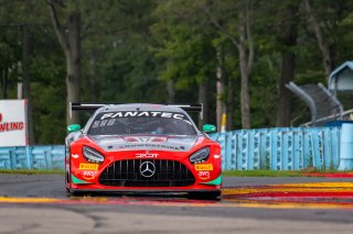 #63 Mercedes-AMG GT3 of David Askew and Ryan Dalziel, DXDT Racing, Fanatec GT World Challenge America powered by AWS, Pro-Am, SRO America, Watkins Glen International raceway, Watkins Glen, NY, September 2021.
 | SRO Motorsports Group
