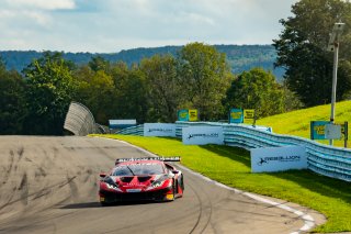 #91 Lamborghini Huracan GT3 of Jeff Burton and Vesko Kozarov, Rearden Racing, GTWCA, Pro-Am, Watkins Glen International Raceway, Watkins Glen, NY, September 2021. | SRO Motorsports Group