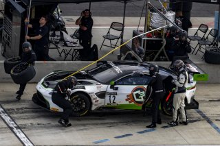 #12 Aston Martin Vantage AMR GT3 of Drew Staveley and Frank Gannett, Ian Lacy Racing, Fanatec GT World Challenge America powered by AWS, Pro-Am, SRO America, Watkins Glen International Raceway, Watkins Glen, NY, September 2021. | Brian Cleary/SRO