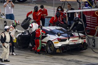 #61 Ferrari 488 GT3 of Jean-Claude Saada and Conrad Grunewald, AF Corse, Fanatec GT World Challenge America powered by AWS, Am, SRO America, Watkins Glen International raceway, Watkins Glen, NY, September 2021.
 | Brian Cleary/SRO