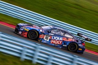 #96 BMW F13 M6 GT3 of Michael Dinan and Robby Foley, Turner Motorsport, Fanatec GT World Challenge America powered by AWS, Pro, SRO America, Watkins Glen International Raceway, Watkins Glen, NY, September 2021. | Brian Cleary/SRO
