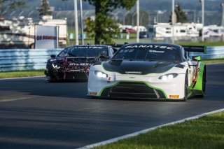 #12 Aston Martin Vantage AMR GT3 of Drew Staveley and Frank Gannett, Ian Lacy Racing, Fanatec GT World Challenge America powered by AWS, Pro-Am, SRO America, Watkins Glen International Raceway, Watkins Glen, NY, September 2021. | SRO Motorsports Group