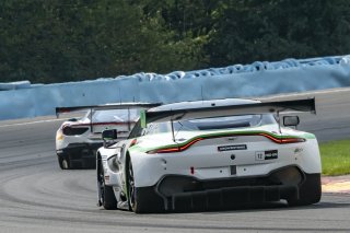 #12 Aston Martin Vantage AMR GT3 of Drew Staveley and Frank Gannett, Ian Lacy Racing, Fanatec GT World Challenge America powered by AWS, Pro-Am, SRO America, Watkins Glen International Raceway, Watkins Glen, NY, September 2021. | SRO Motorsports Group