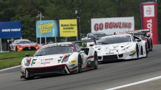 #61 Ferrari 488 GT3 of Jean-Claude Saada and Conrad Grunewald, AF Corse, Fanatec GT World Challenge America powered by AWS, Am, SRO America, Watkins Glen International raceway, Watkins Glen, NY, September 2021.
 | SRO Motorsports Group