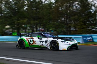 #12 Aston Martin Vantage AMR GT3 of Drew Staveley and Frank Gannett, Ian Lacy Racing, Fanatec GT World Challenge America powered by AWS, Pro-Am, SRO America, Watkins Glen International Raceway, Watkins Glen, NY, September 2021. | Fabian Lagunas/SRO