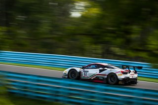 AF Corse, Am, Fanatec GT World Challenge America powered by AWS, NY, SRO America, September 2021.#61 Ferrari 488 GT3 of Jean-Claude Saada and Conrad Grunewald, Watkins Glen, Watkins Glen International raceway
 | Fabian Lagunas/SRO