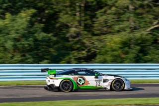 #12 Aston Martin Vantage AMR GT3 of Drew Staveley and Frank Gannett, Ian Lacy Racing, Fanatec GT World Challenge America powered by AWS, Pro-Am, SRO America, Watkins Glen International Raceway, Watkins Glen, NY, September 2021. | SRO Motorsports Group