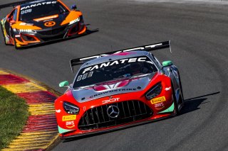 #63 Mercedes-AMG GT3 of David Askew and Ryan Dalziel, DXDT Racing, Fanatec GT World Challenge America powered by AWS, Pro-Am, SRO America, Watkins Glen International raceway, Watkins Glen, NY, September 2021.
 | SRO Motorsports Group