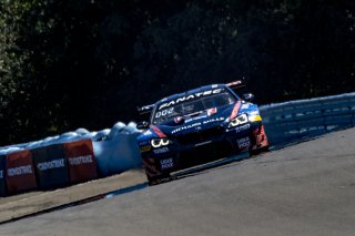 #96 BMW F13 M6 GT3 of Michael Dinan and Robby Foley, Turner Motorsport, Fanatec GT World Challenge America powered by AWS, Pro, SRO America, Watkins Glen International Raceway, Watkins Glen, NY, September 2021. | SRO Motorsports Group