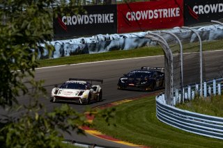 #61 Ferrari 488 GT3 of Jean-Claude Saada and Conrad Grunewald, AF Corse, Fanatec GT World Challenge America powered by AWS, Am, SRO America, Watkins Glen International raceway, Watkins Glen, NY, September 2021.
 | SRO Motorsports Group