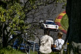 #61 Ferrari 488 GT3 of Jean-Claude Saada and Conrad Grunewald, AF Corse, Fanatec GT World Challenge America powered by AWS, Am, SRO America, Watkins Glen International raceway, Watkins Glen, NY, September 2021.
 | SRO Motorsports Group