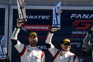 #61 Ferrari 488 GT3 of Jean-Claude Saada and Conrad Grunewald, AF Corse, Fanatec GT World Challenge America powered by AWS, Am, SRO America, Watkins Glen International raceway, Watkins Glen, NY, September 2021.
 | Brian Cleary/SRO
