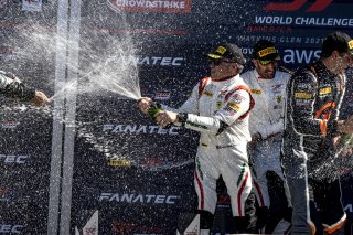 #61 Ferrari 488 GT3 of Jean-Claude Saada and Conrad Grunewald, AF Corse, Fanatec GT World Challenge America powered by AWS, Am, SRO America, Watkins Glen International raceway, Watkins Glen, NY, September 2021.
 | Brian Cleary/SRO