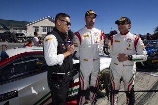 #61 Ferrari 488 GT3 of Jean-Claude Saada and Conrad Grunewald, AF Corse, Fanatec GT World Challenge America powered by AWS, Am, SRO America, Watkins Glen International raceway, Watkins Glen, NY, September 2021.
 | SRO Motorsports Group