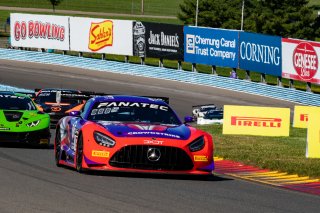 #19 Mercedes-AMG GT3 of Erin Vogel and Michael Cooper, DXDT Racing, GTWCA Pro-Am, SRO America, Watkins Glen International Raceway, Watkins Glen, NY, September 2021. | SRO Motorsports Group