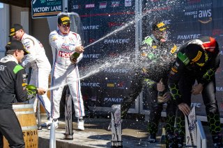 #96 BMW F13 M6 GT3 of Michael Dinan and Robby Foley, Turner Motorsport, Fanatec GT World Challenge America powered by AWS, Pro, SRO America, Watkins Glen International Raceway, Watkins Glen, NY, September 2021. | Jeff Schneeberger/SRO