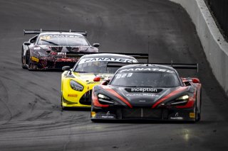 #70 McLaren 720S GT3 of Brendan Iribe, Ollie Millroy, and Kevin Madsen, inception racing, GTWCA Pro-Am, IGTC Pro Am, SRO, Indianapolis Motor Speedway, Indianapolis, IN, USA, October 2021 | Brian Cleary/SRO