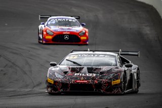 #10 Lamborghini Huracan GT3 Evo of Bill Sweedler, John Megrue, and Giacomo Altoe, TR3 Racing, IGTC GT3 Pro-Am, SRO, Indianapolis Motor Speedway, Indianapolis, IN, USA, October 2021 | Brian Cleary/SRO