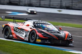 #70 McLaren 720S GT3 of Brendan Iribe, Ollie Millroy, and Kevin Madsen, inception racing, GTWCA Pro-Am, IGTC Pro Am, SRO, Indianapolis Motor Speedway, Indianapolis, IN, USA, October 2021 | Fabian Lagunas/SRO