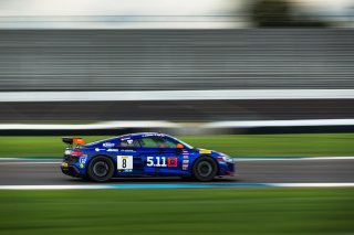 #8 Audi R8 LMS GT4 of Elias Sabo, Joel Miller and Andy Lee, GMG Racing, Intercontinental GT Challenge, GT4\SRO, Indianapolis Motor Speedway, Indianapolis, IN, USA, October 2021 | Fabian Lagunas/SRO