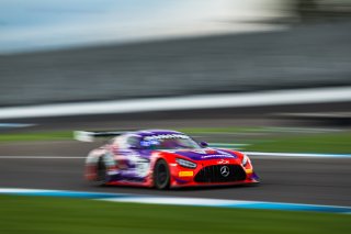 #19 Mercedes-AMG GT3 of Erin Vogel, Thomas Merrill, and Michael Cooper, DXDT Racing, GTWCA Pro-Am, IGTC GT3 Pro-Am, SRO, Indianapolis Motor Speedway, Indianapolis, IN, USA, October 2021 | Fabian Lagunas/SRO