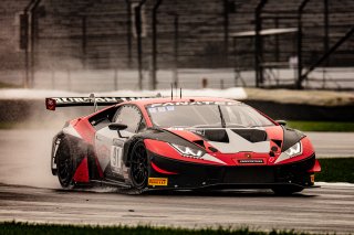#91 Lamborghini Huracan GT3 Evo of Jeff Burton and Vesko Kozarov, Rearden Racing, GTWCA Pro-Am, SRO, Indianapolis Motor Speedway, Indianapolis, IN, USA, October 2021 | Sarah Weeks/SRO             