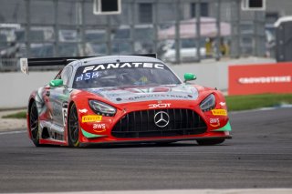 #63 Mercedes-AMG GT3 of David Askew, Ryan Dalziel and Scott Smithson, DXDT Racing, Intercontinental GT Challenge, GT3 Pro Am\SRO, Indianapolis Motor Speedway, Indianapolis, IN, USA, October 2021
 | Brian Cleary/SRO