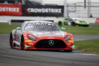 #63 Mercedes-AMG GT3 of David Askew, Ryan Dalziel and Scott Smithson, DXDT Racing, Intercontinental GT Challenge, GT3 Pro Am\SRO, Indianapolis Motor Speedway, Indianapolis, IN, USA, October 2021
 | Brian Cleary/SRO