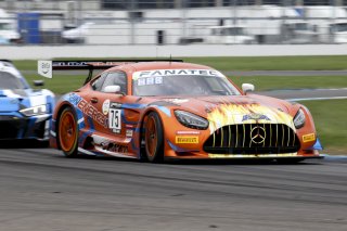 #75 Mercedes-AMG GT3 of Kenny Habul, Martin Konrad and Michael Grenier, SunEnergy 1 Racing, Intercontinental GT Challenge, GT3 Pro Am\SRO, Indianapolis Motor Speedway, Indianapolis, IN, USA, October 2021
 | Brian Cleary/SRO