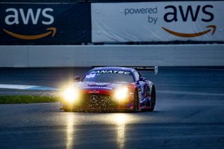 #19 Mercedes-AMG GT3 of Erin Vogel, Thomas Merrill, and Michael Cooper, DXDT Racing, GTWCA Pro-Am, IGTC GT3 Pro-Am, SRO, Indianapolis Motor Speedway, Indianapolis, IN, USA, October 2021 | Brian Cleary/SRO